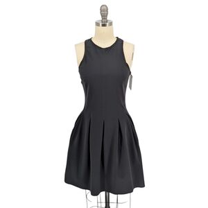 00765 Lululemon Pleated Waist A Line Tank Dress Black Size XSmall/Small sporty